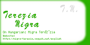 terezia migra business card